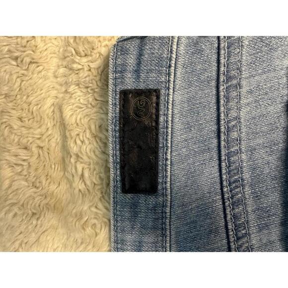 AG Adriano Goldschmeid Stevie Slim light wash distressed capri jeans Size 31 - Picture 2 of 10